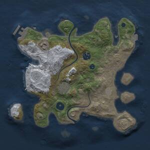 Thumbnail Rust Map: Procedural Map, Size: 2800, Seed: 1494866387, 7 Monuments