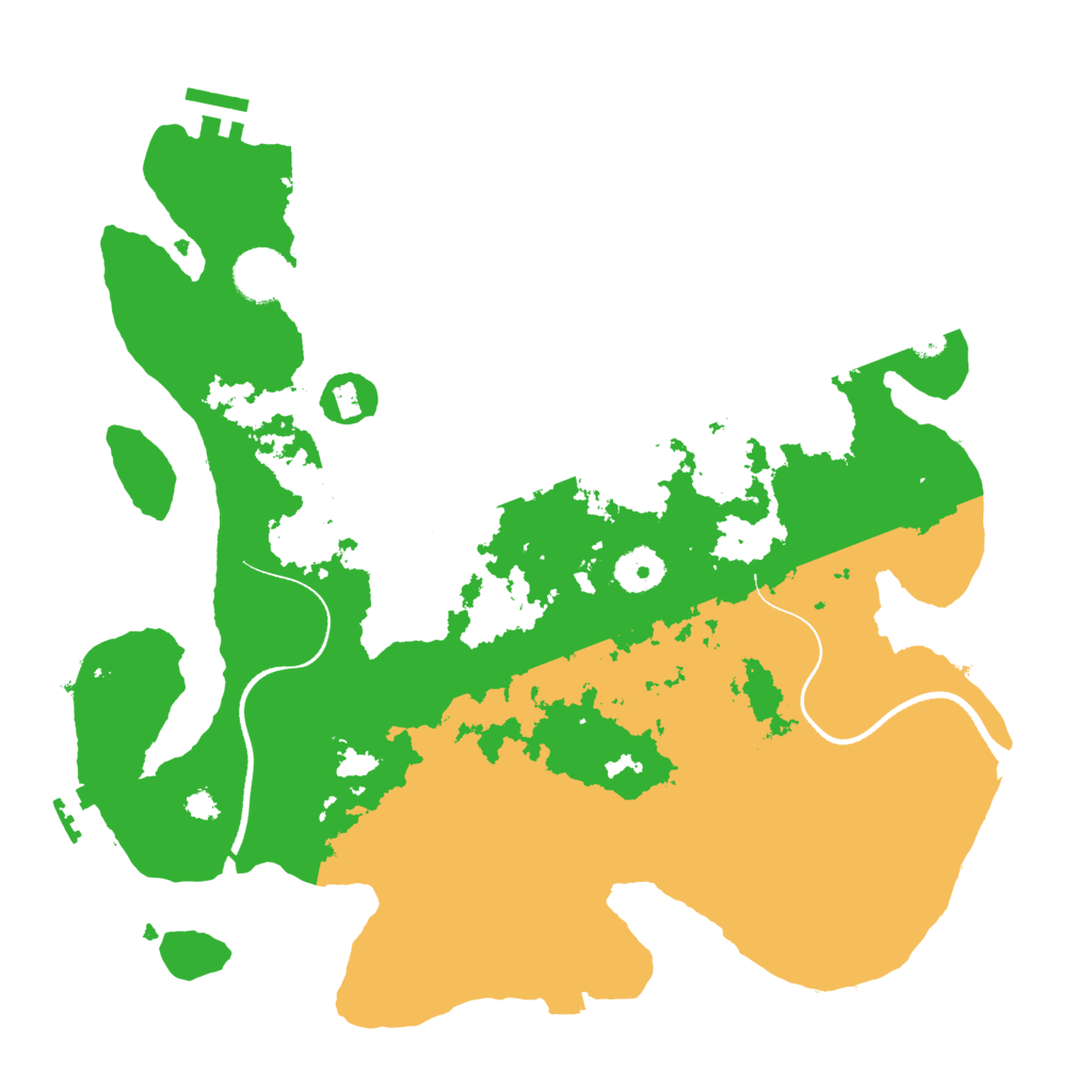 Biome Rust Map: Procedural Map, Size: 3500, Seed: 244694117
