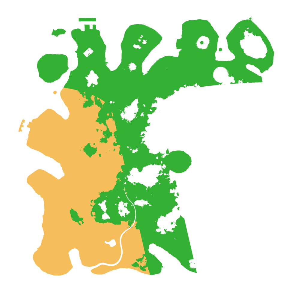 Biome Rust Map: Procedural Map, Size: 3600, Seed: 16125