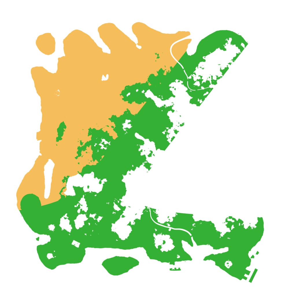 Biome Rust Map: Procedural Map, Size: 4050, Seed: 1264943537