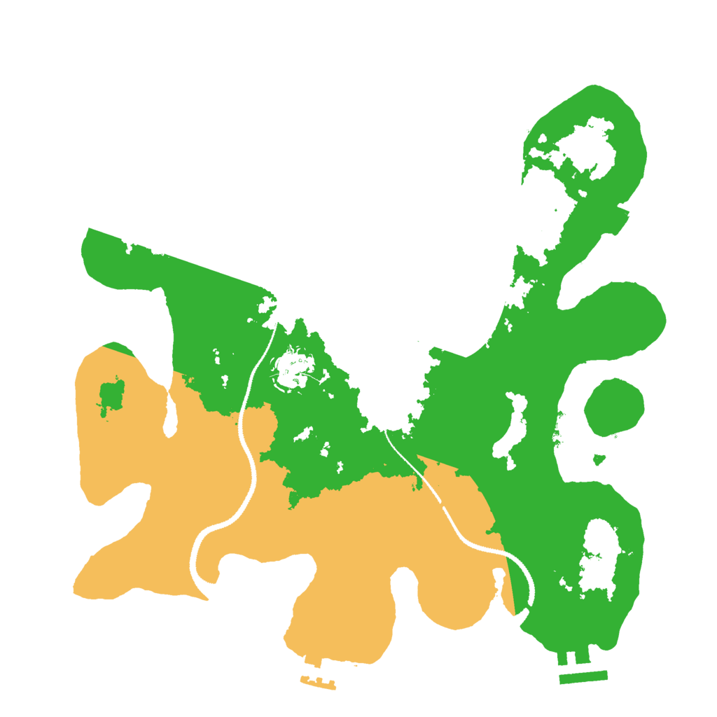 Biome Rust Map: Procedural Map, Size: 3000, Seed: 4308596