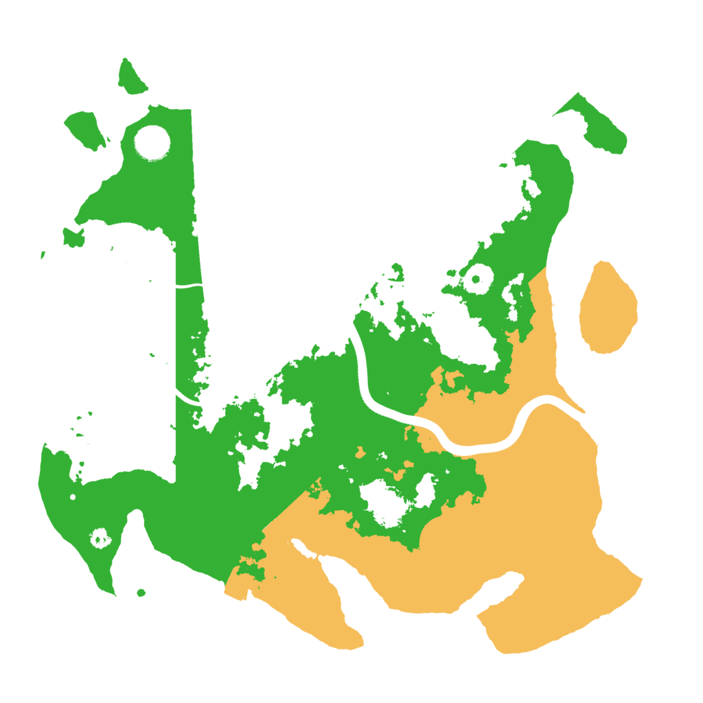 Biome Rust Map: Procedural Map, Size: 3500, Seed: 395464354