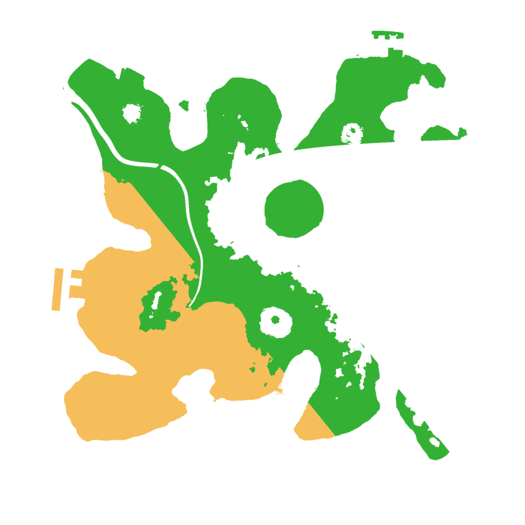 Biome Rust Map: Procedural Map, Size: 2500, Seed: 52000