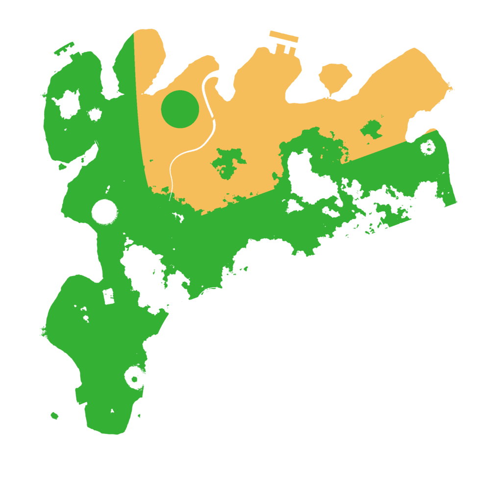 Biome Rust Map: Procedural Map, Size: 3500, Seed: 46295334