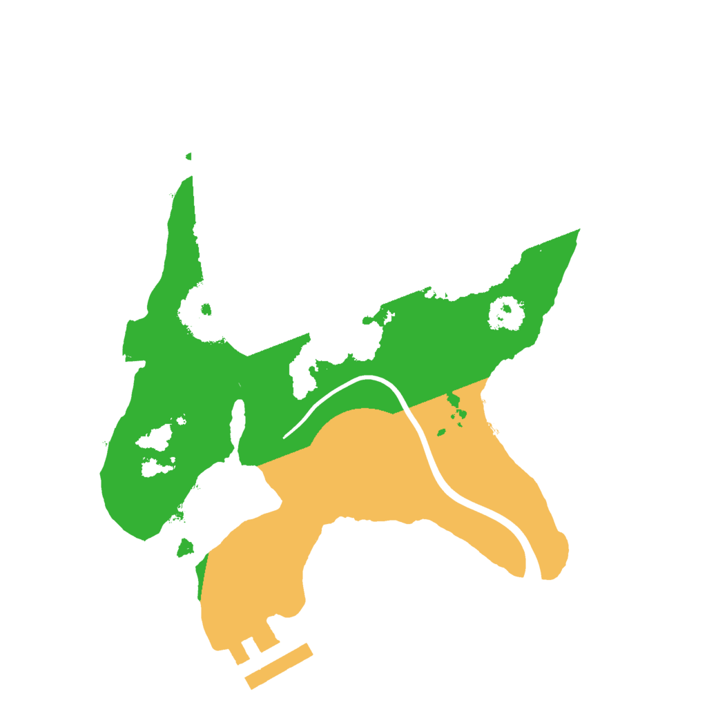 Biome Rust Map: Procedural Map, Size: 2000, Seed: 42208391