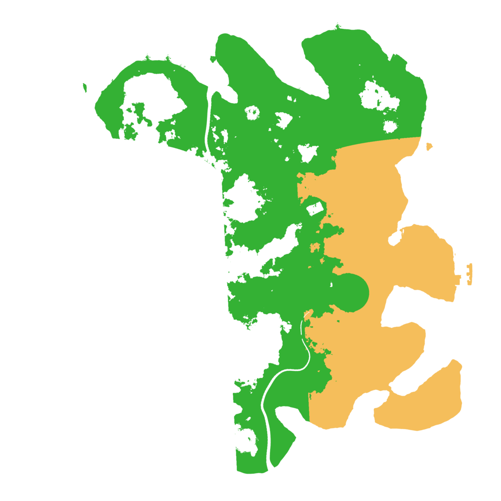 Biome Rust Map: Procedural Map, Size: 3500, Seed: 2042707854