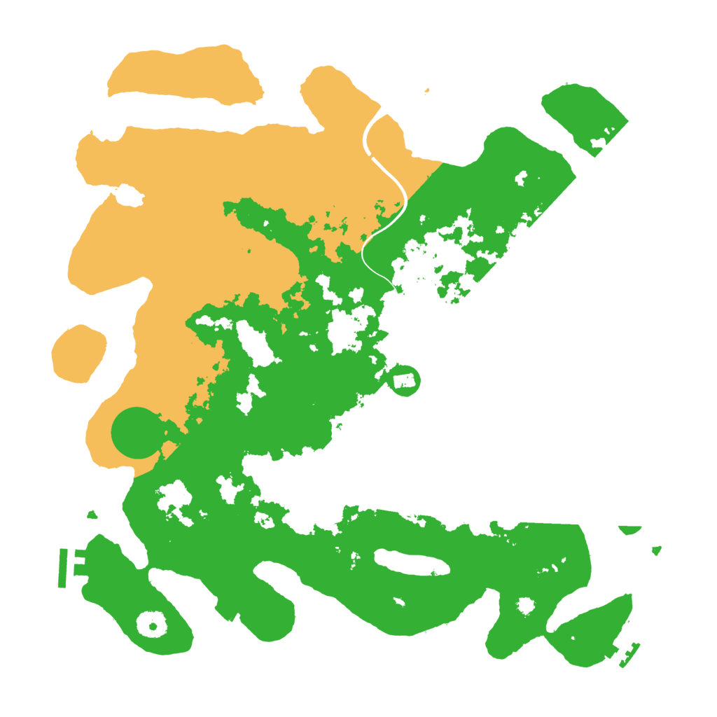Biome Rust Map: Procedural Map, Size: 3700, Seed: 241414236