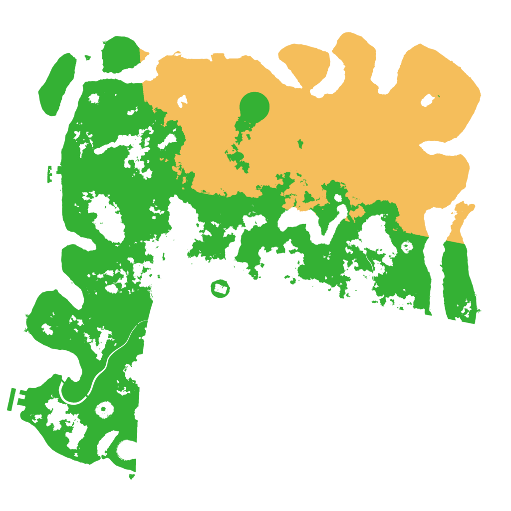 Biome Rust Map: Procedural Map, Size: 4500, Seed: 20290115