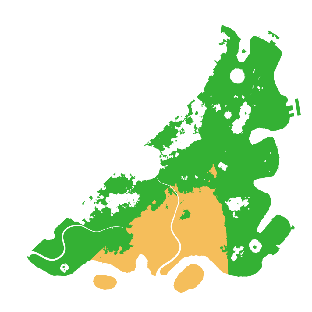 Biome Rust Map: Procedural Map, Size: 3700, Seed: 735938610