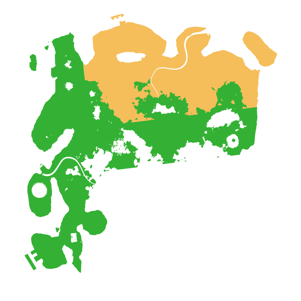 Biome Rust Map: Procedural Map, Size: 3500, Seed: 997626233