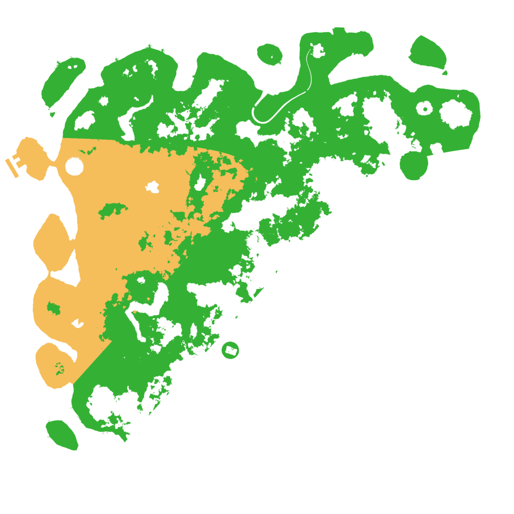 Biome Rust Map: Procedural Map, Size: 5000, Seed: 6768796