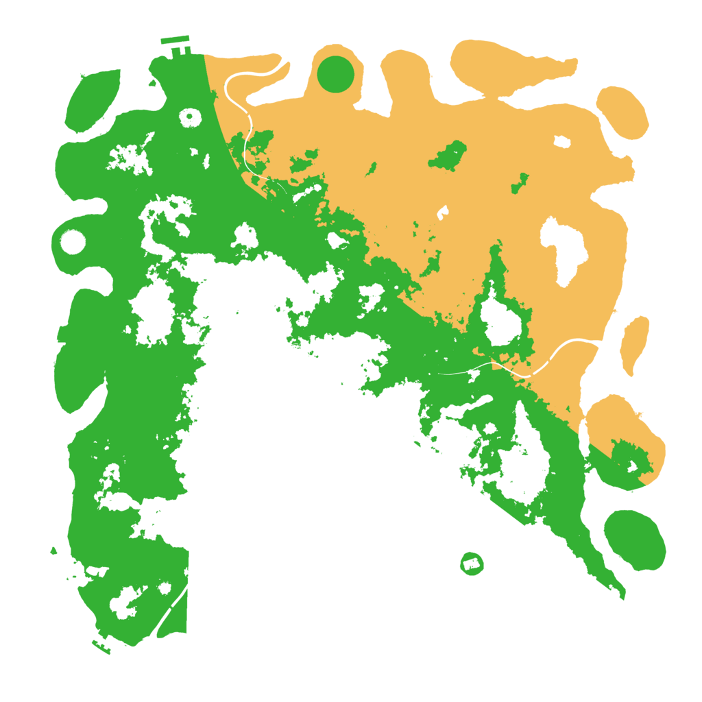 Biome Rust Map: Procedural Map, Size: 5000, Seed: 7896574