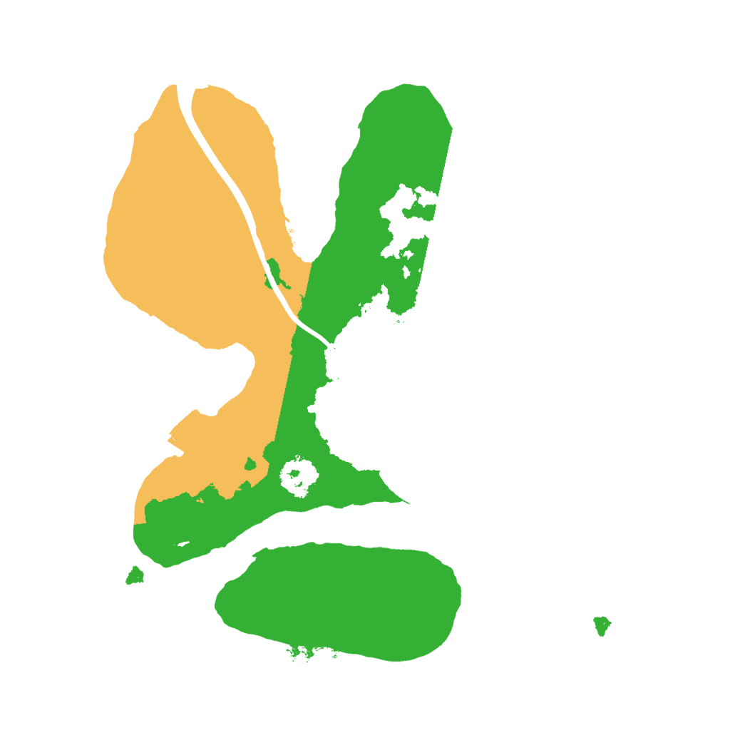 Biome Rust Map: Procedural Map, Size: 2000, Seed: 4324232