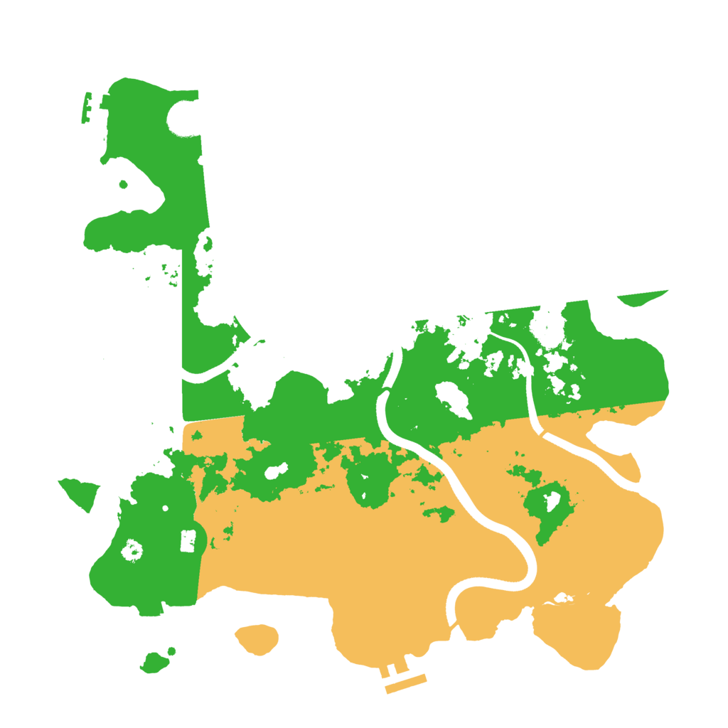 Biome Rust Map: Procedural Map, Size: 3500, Seed: 923459161