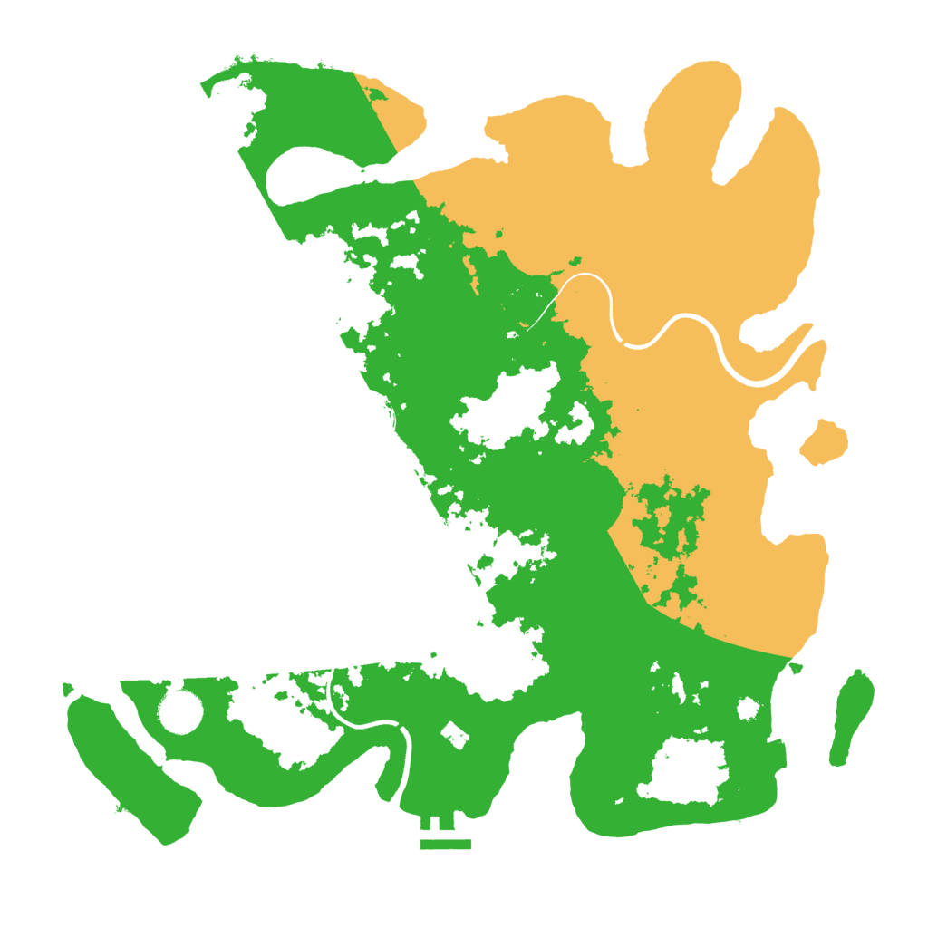 Biome Rust Map: Procedural Map, Size: 3700, Seed: 1665475232