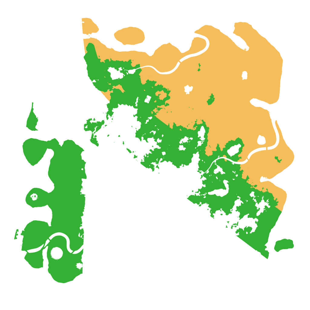 Biome Rust Map: Procedural Map, Size: 4500, Seed: 1712025