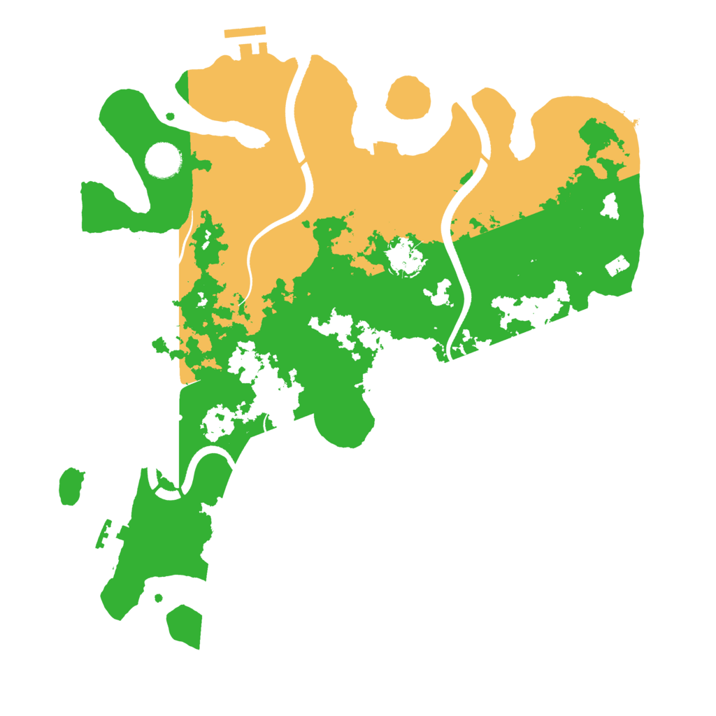 Biome Rust Map: Procedural Map, Size: 3500, Seed: 272229
