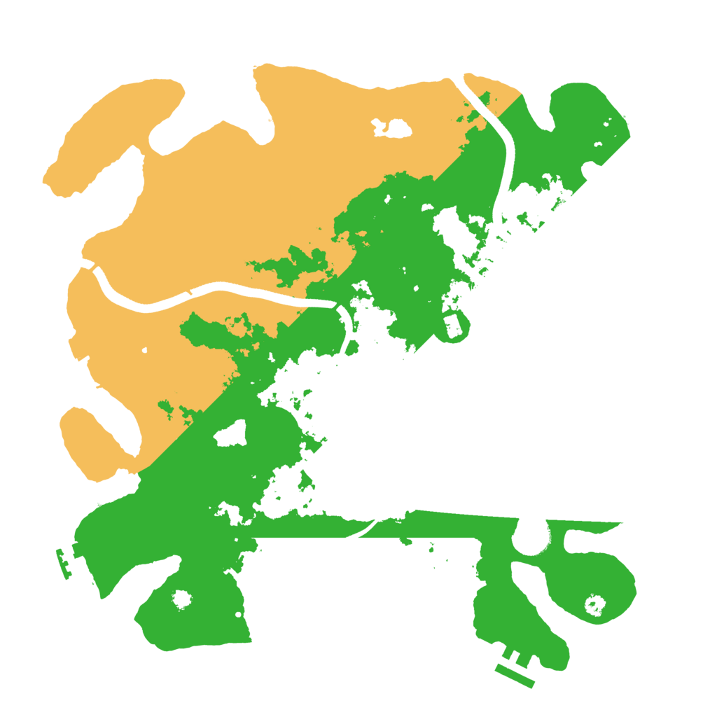 Biome Rust Map: Procedural Map, Size: 3500, Seed: 1226206904