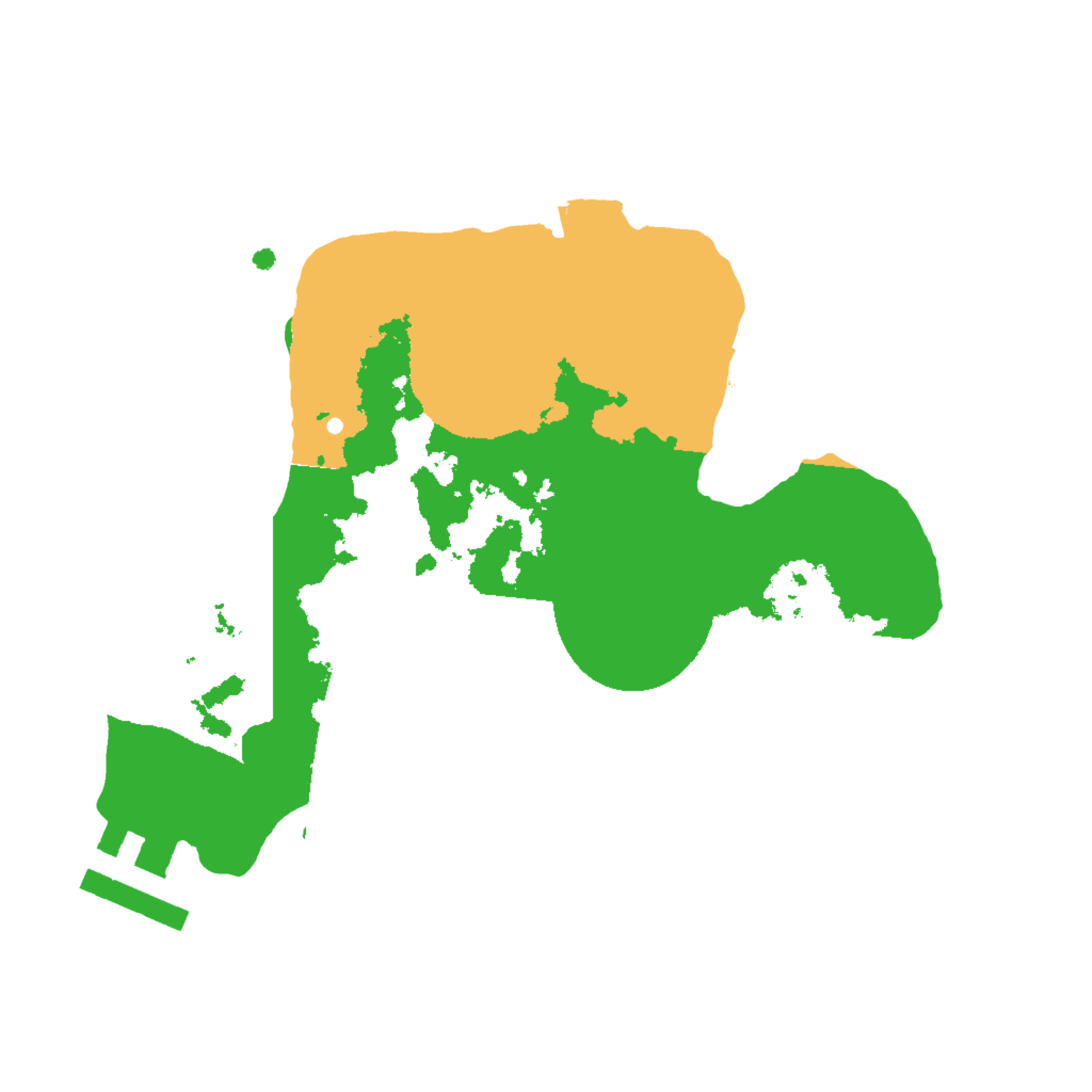 Biome Rust Map: Procedural Map, Size: 2000, Seed: 84406146