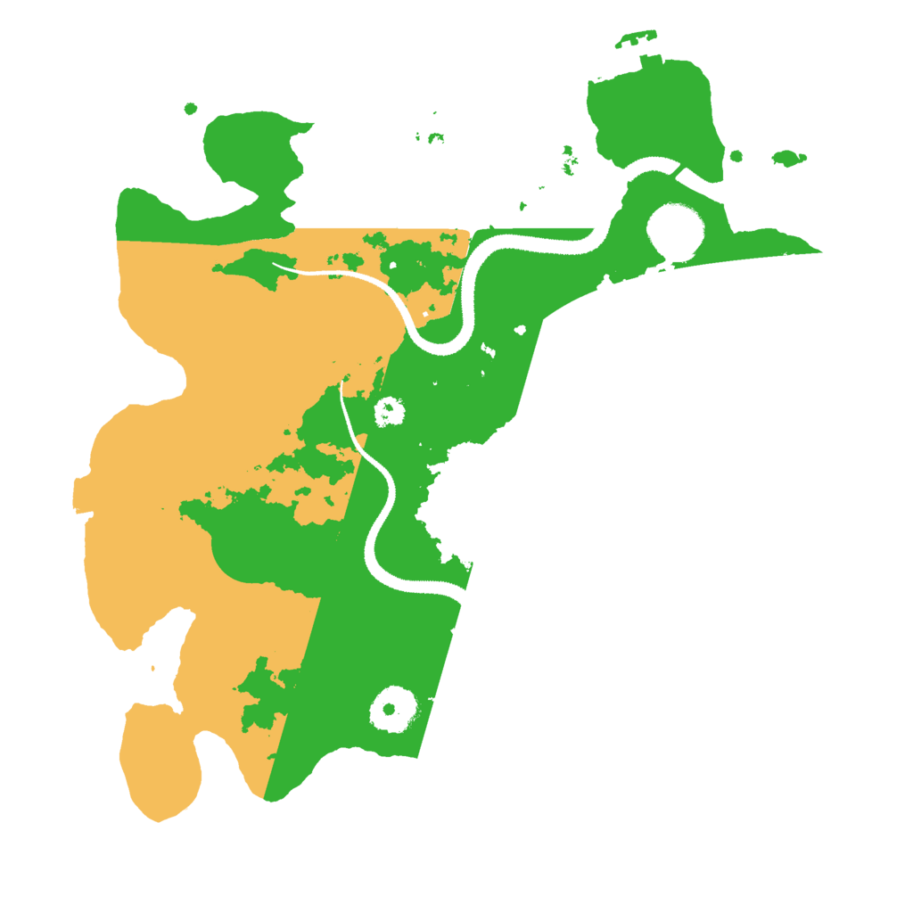 Biome Rust Map: Procedural Map, Size: 3000, Seed: 1319763347