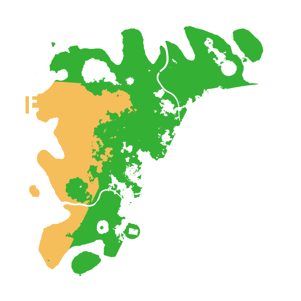 Biome Rust Map: Procedural Map, Size: 3500, Seed: 34224304
