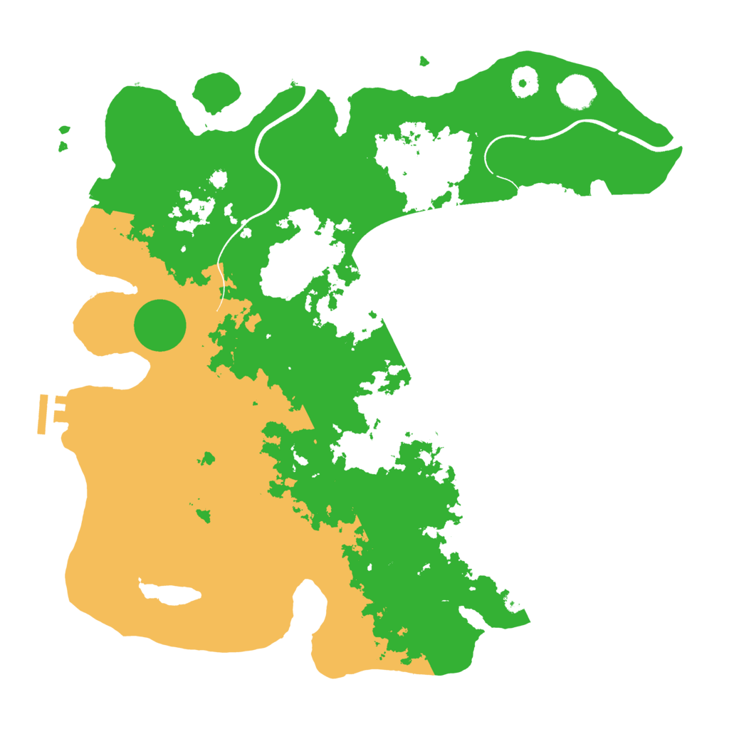 Biome Rust Map: Procedural Map, Size: 3700, Seed: 1846043385