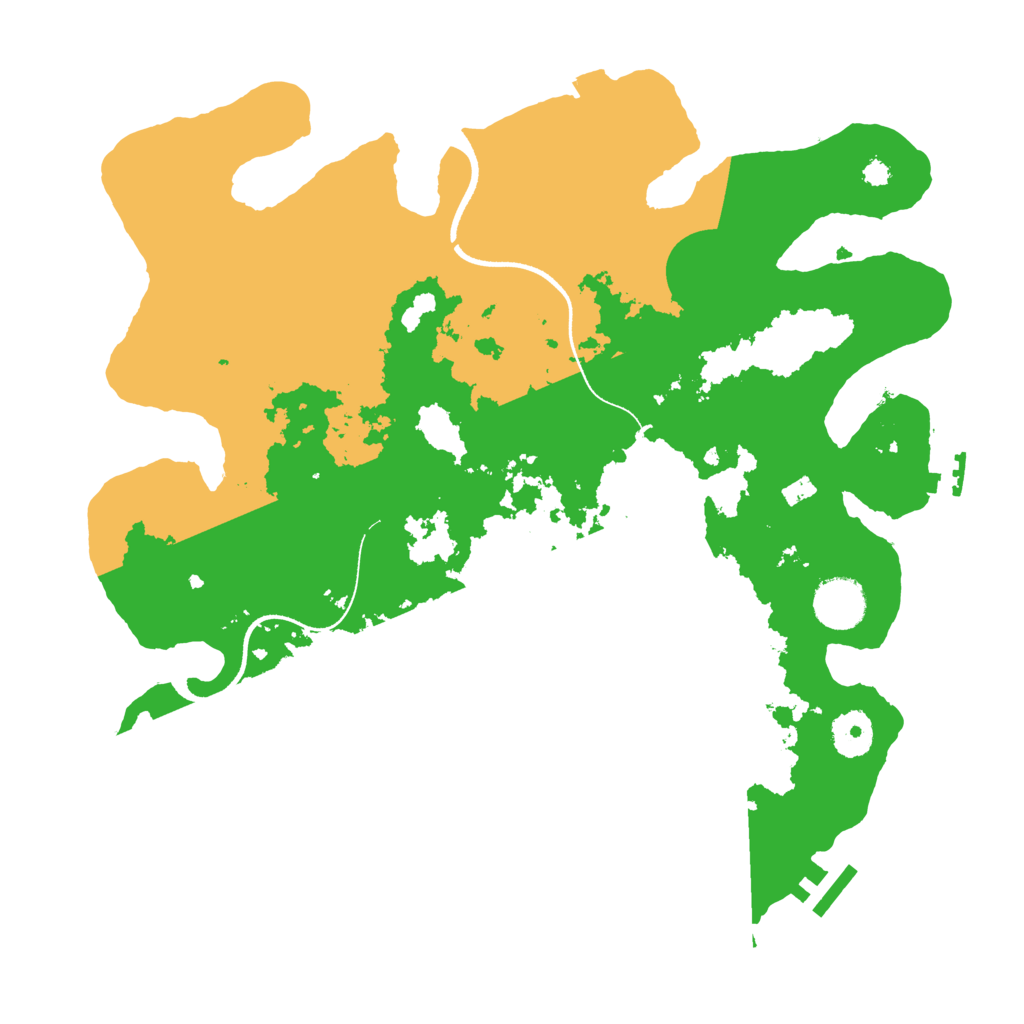Biome Rust Map: Procedural Map, Size: 3500, Seed: 590725042