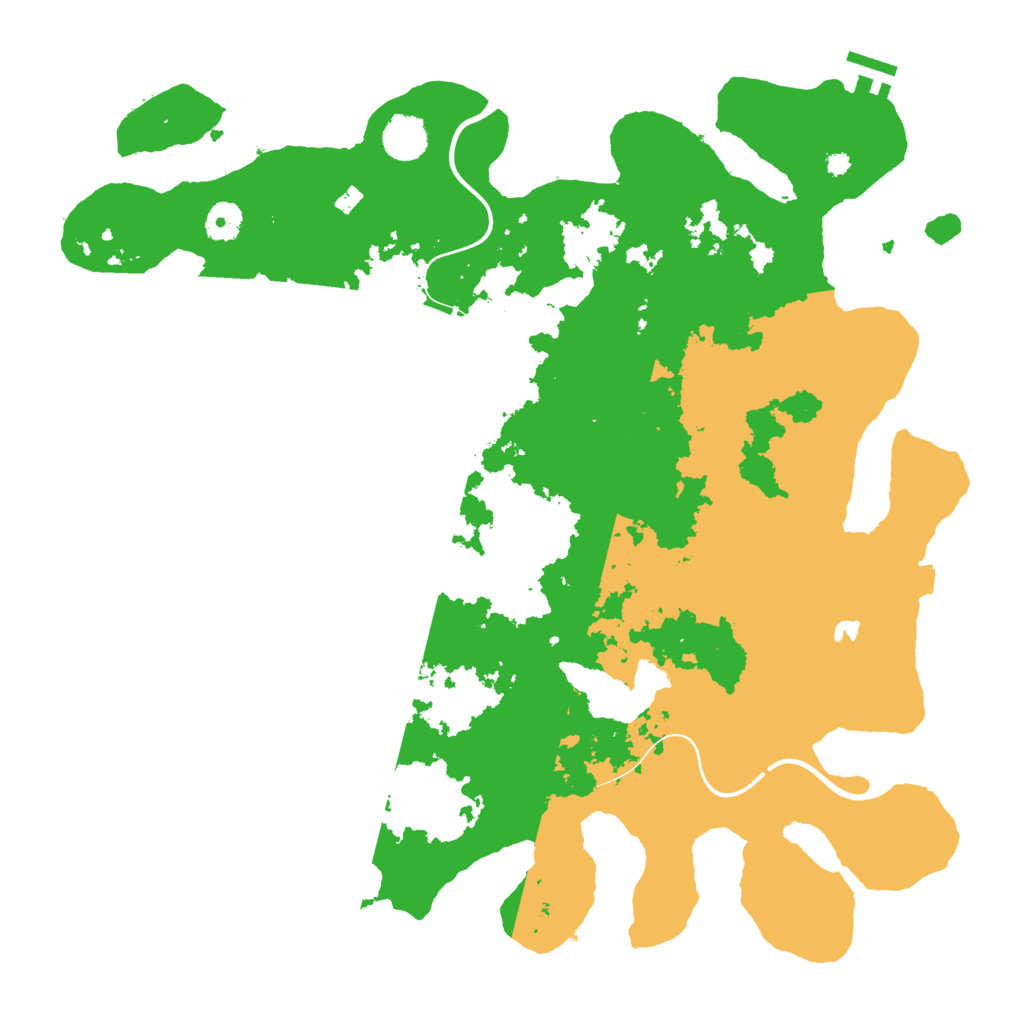 Biome Rust Map: Procedural Map, Size: 4050, Seed: 1057886985