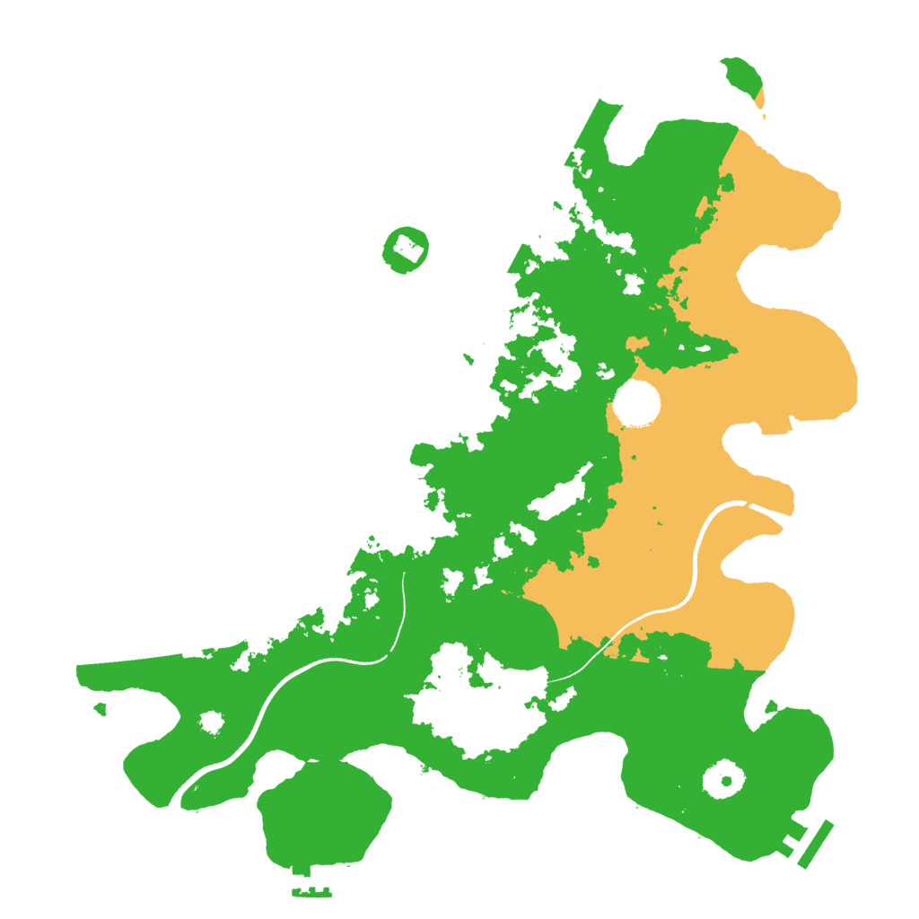 Biome Rust Map: Procedural Map, Size: 3500, Seed: 1491401619