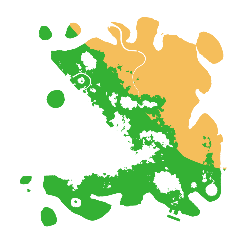 Biome Rust Map: Procedural Map, Size: 3600, Seed: 943134810