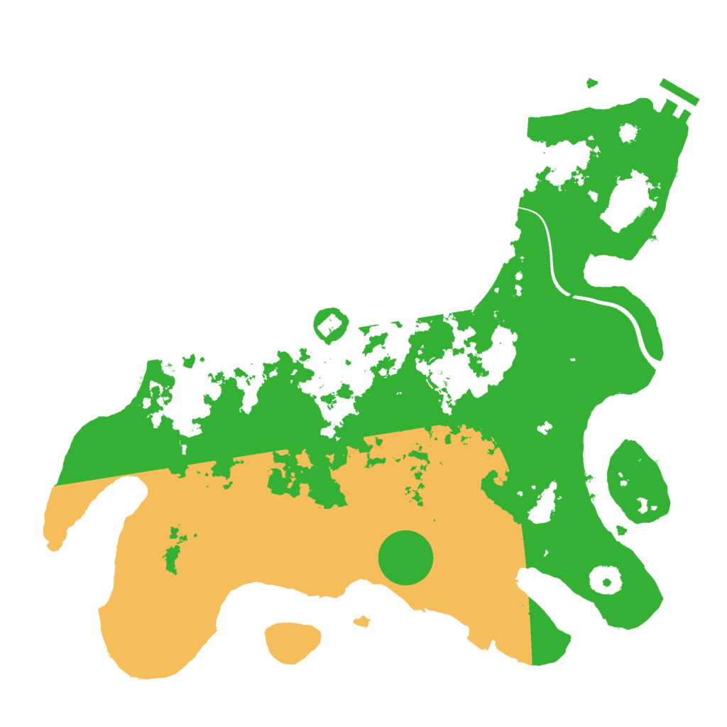 Biome Rust Map: Procedural Map, Size: 3500, Seed: 1615385001