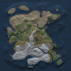 Thumbnail Rust Map: Procedural Map, Size: 3000, Seed: 1479128094, 11 Monuments