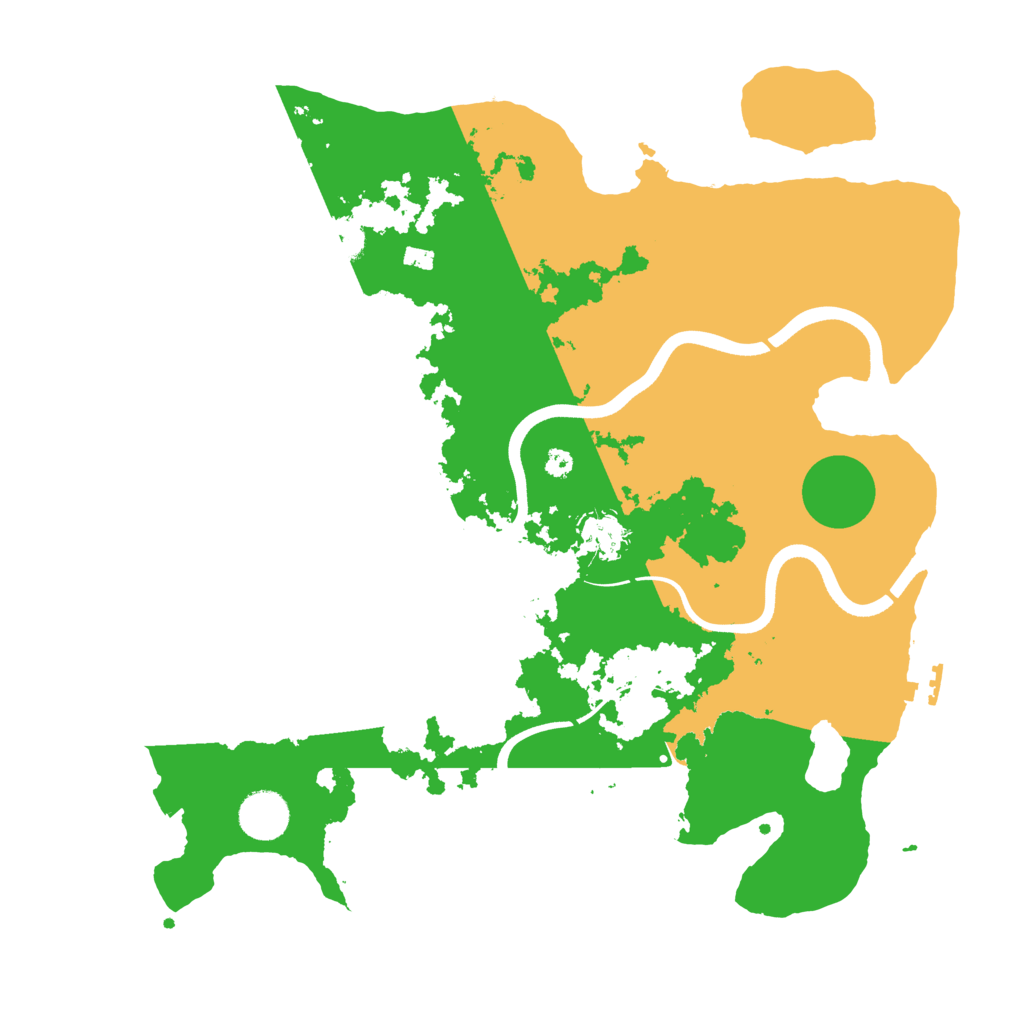 Biome Rust Map: Procedural Map, Size: 3700, Seed: 1469768724
