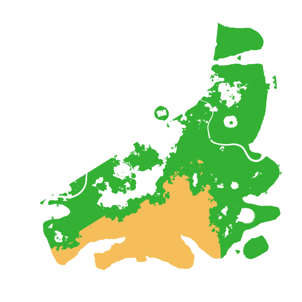 Biome Rust Map: Procedural Map, Size: 3500, Seed: 636190615