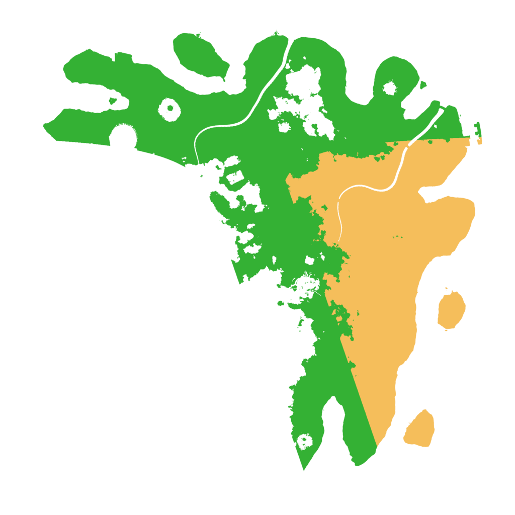 Biome Rust Map: Procedural Map, Size: 3500, Seed: 114855404