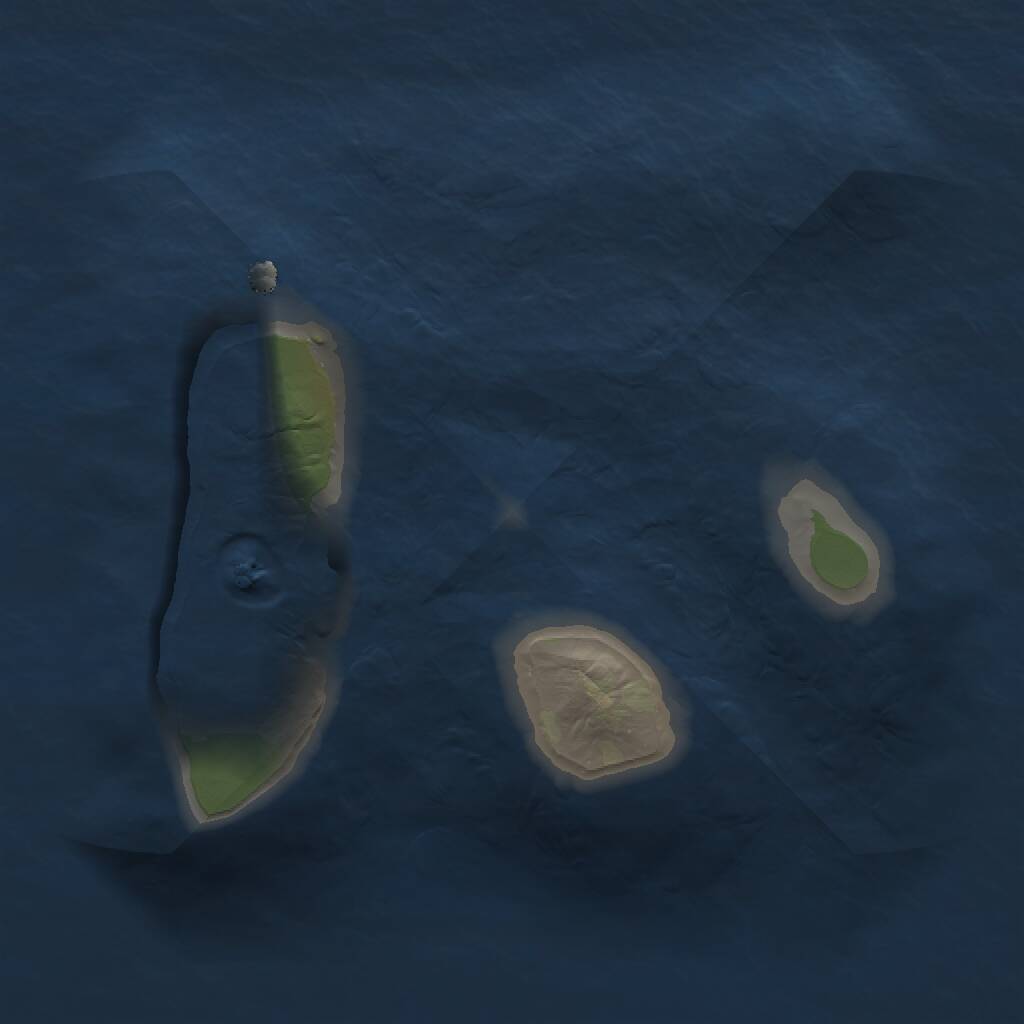 Rust Map: Procedural Map, Size: 1300, Seed: 1334732311, 1 Monuments