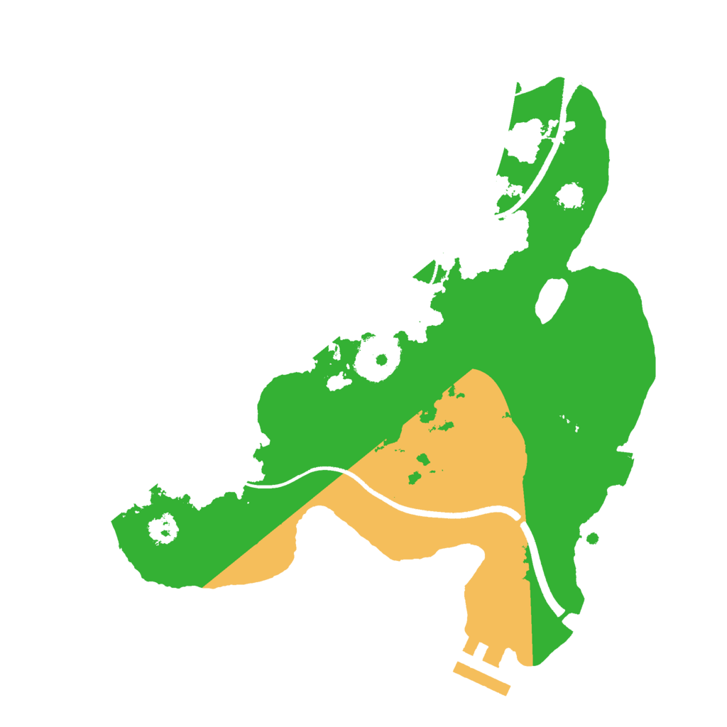 Biome Rust Map: Procedural Map, Size: 2500, Seed: 701723897
