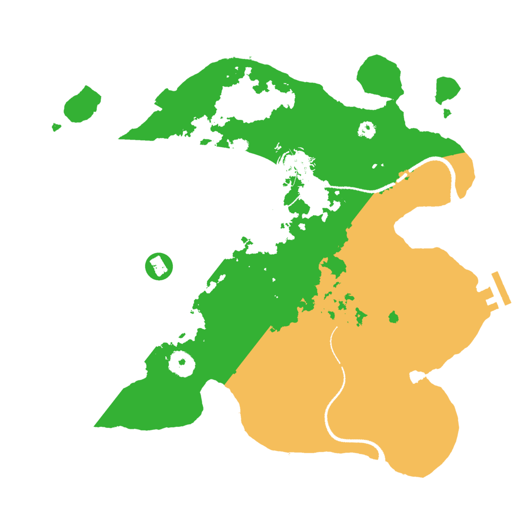 Biome Rust Map: Procedural Map, Size: 3000, Seed: 1523520035