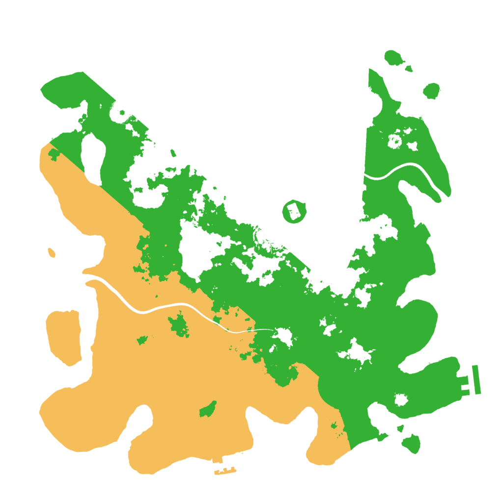 Biome Rust Map: Procedural Map, Size: 3500, Seed: 783764846
