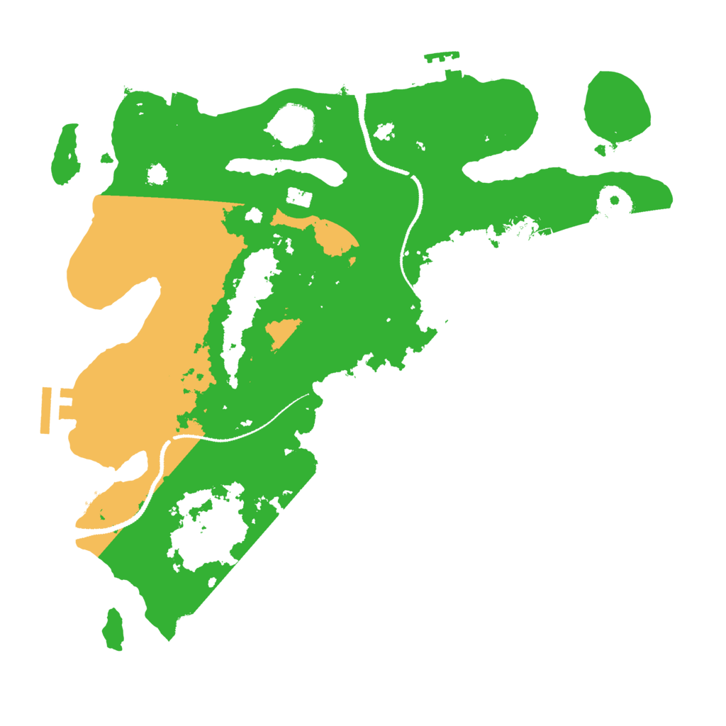 Biome Rust Map: Procedural Map, Size: 3150, Seed: 13377331