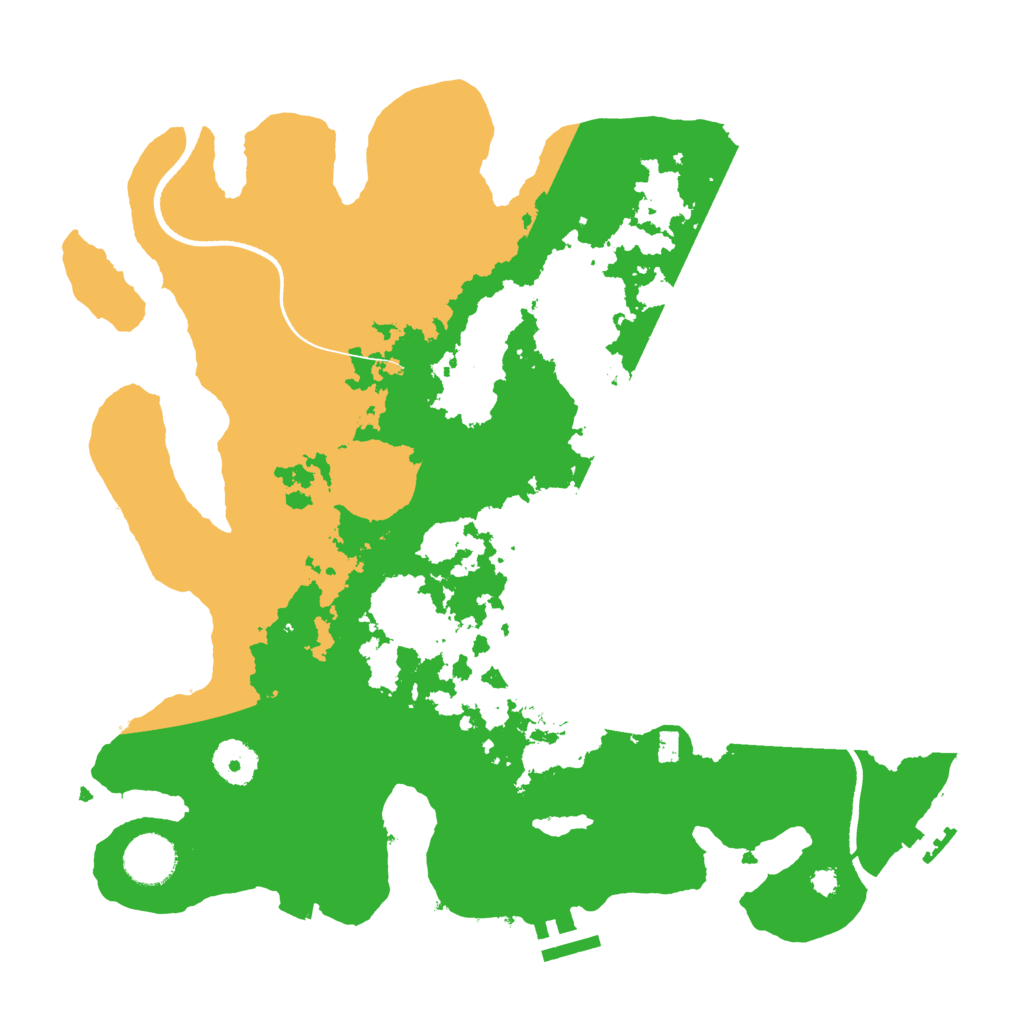 Biome Rust Map: Procedural Map, Size: 3500, Seed: 902484094