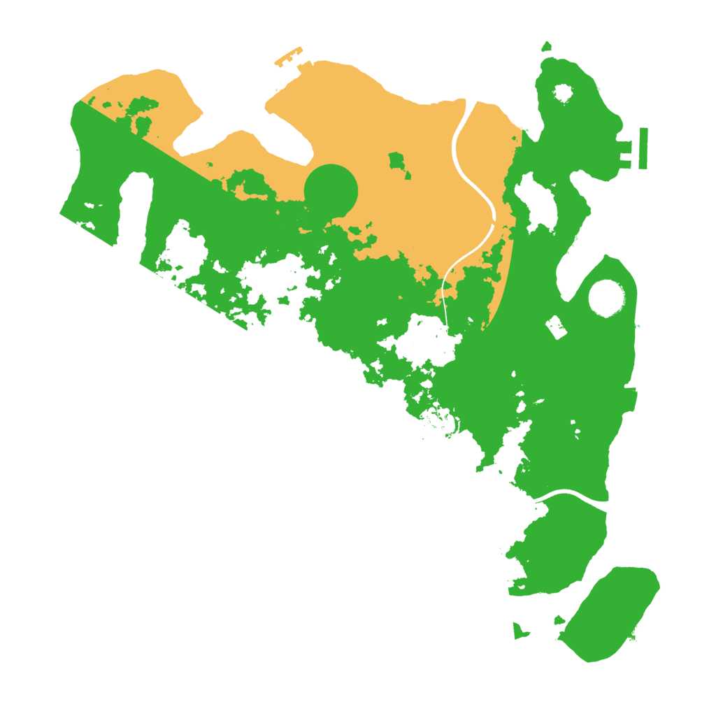 Biome Rust Map: Procedural Map, Size: 3500, Seed: 810590422