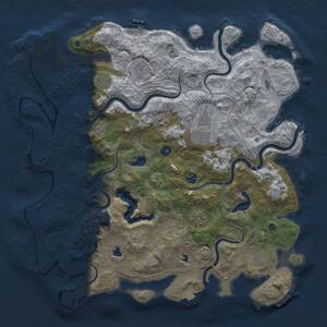 Thumbnail Rust Map: Procedural Map, Size: 4500, Seed: 742701662, 14 Monuments