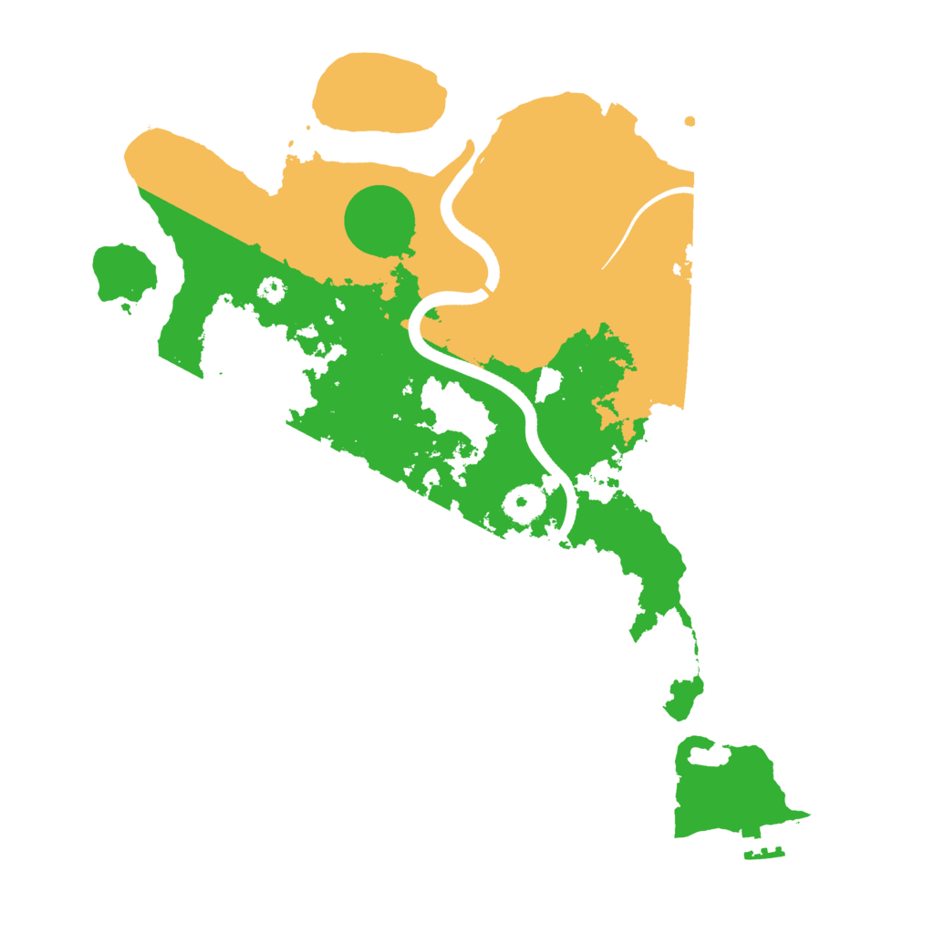 Biome Rust Map: Procedural Map, Size: 3500, Seed: 942858225