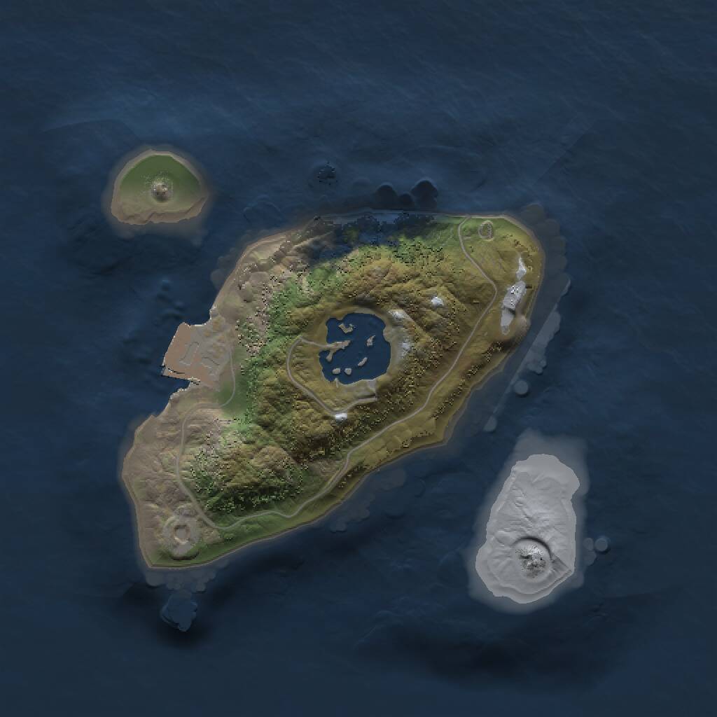 Rust Map: Procedural Map, Size: 1500, Seed: 764742732, 2 Monuments