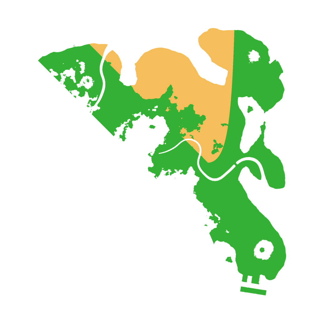 Biome Rust Map: Procedural Map, Size: 2500, Seed: 450004511