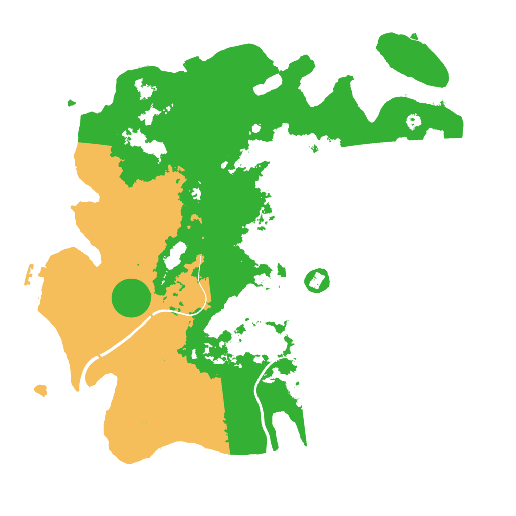 Biome Rust Map: Procedural Map, Size: 3500, Seed: 57645671