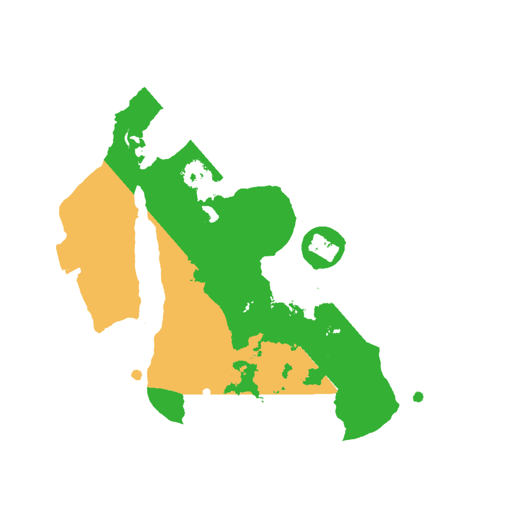 Biome Rust Map: Procedural Map, Size: 2000, Seed: 1454