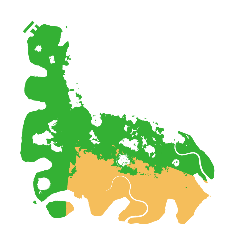 Biome Rust Map: Procedural Map, Size: 3500, Seed: 7084325