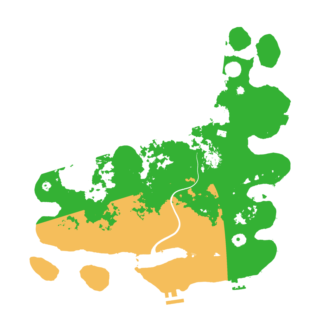 Biome Rust Map: Procedural Map, Size: 3500, Seed: 672071219